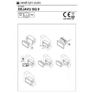 Dejavu SQ9 Vägglampa LED