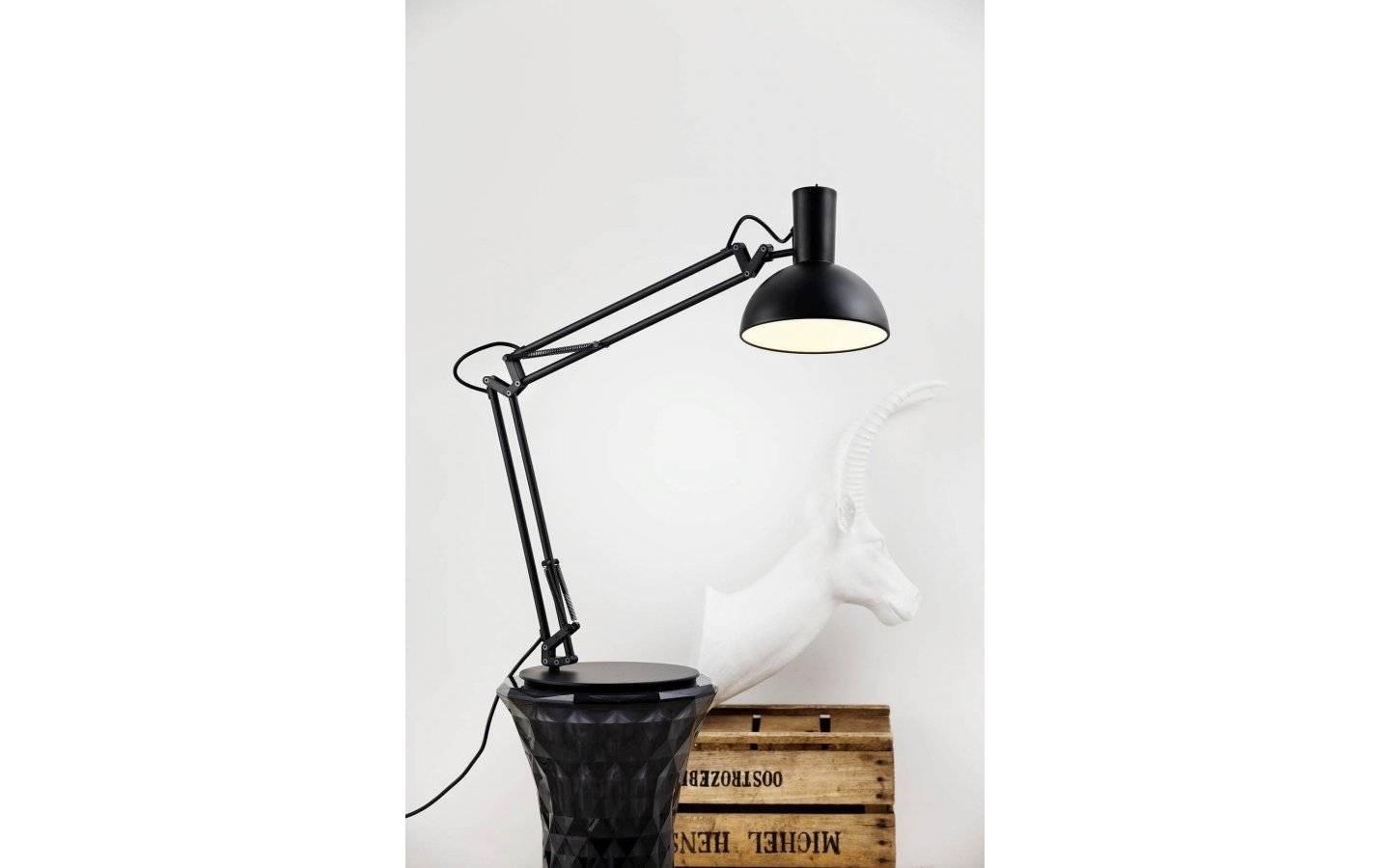 Arki Vägglampa / Bordslampa Svart