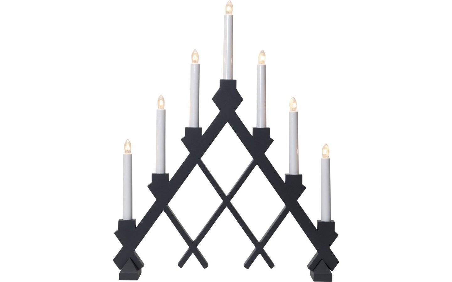 Rut Adventsljusstake Mörkgrå 53cm