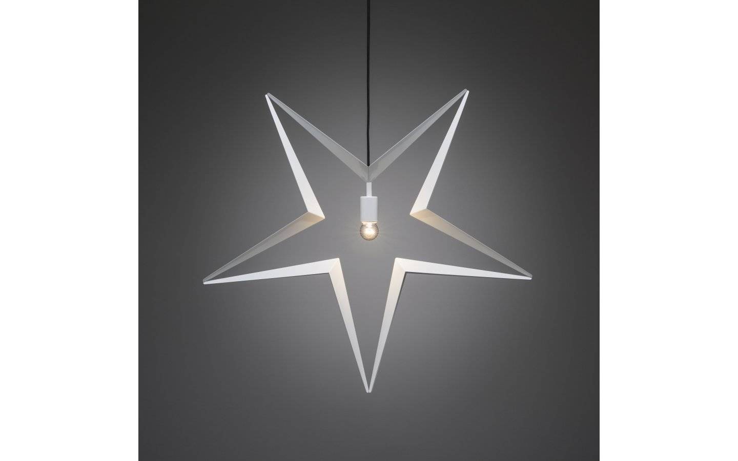 Hängande Metallstjärna Vit 80cm