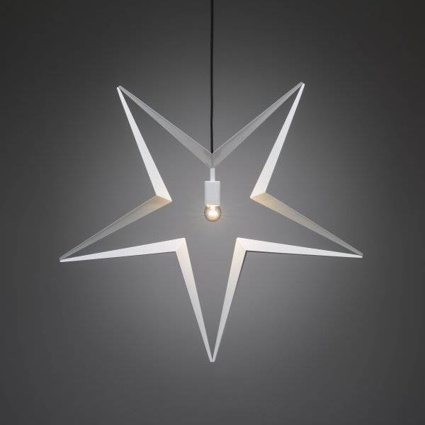 Hängande Metallstjärna Vit 80cm