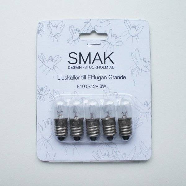 Reservlampa Elflugan Grande E10 3W 5-Pack