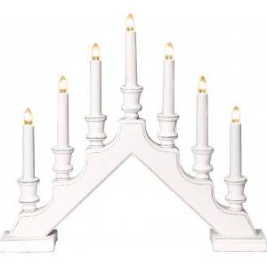 Sara Adventsljusstake Vit 38cm