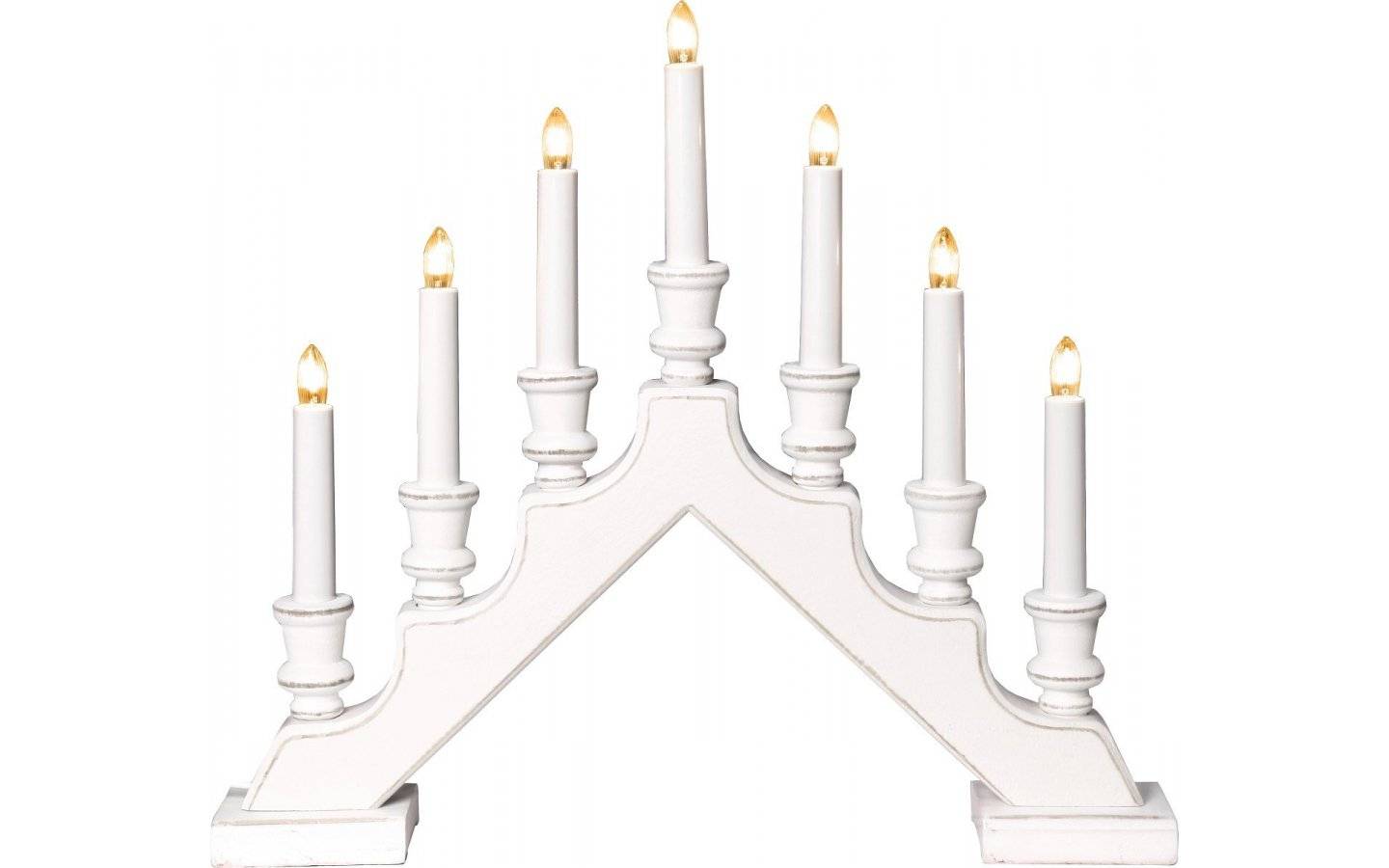 Sara Adventsljusstake Vit 38cm