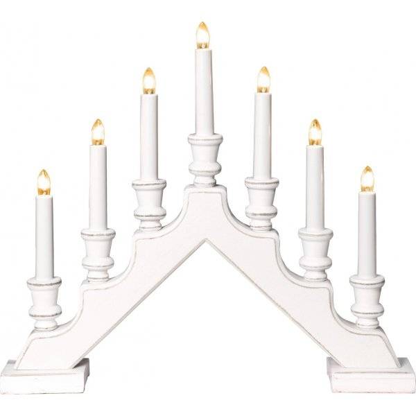 Sara Adventsljusstake Vit 38cm