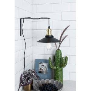 Disc Vägglampa Svart/Mässing