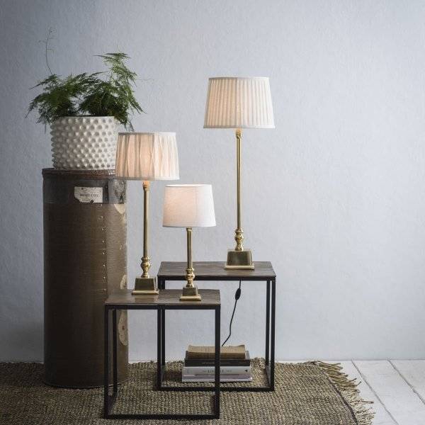 Linné Lampfot 36cm Guld