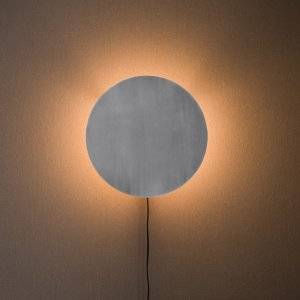 Fullmoon Vägglampa 25cm Pale Silver