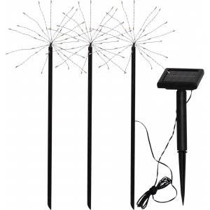 Firework Solcellslampa På Pinne, 3-pack, 40 cm, 0,06W