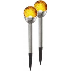 Roma Solcellslampa 2-Pack Orange, 27cm LED