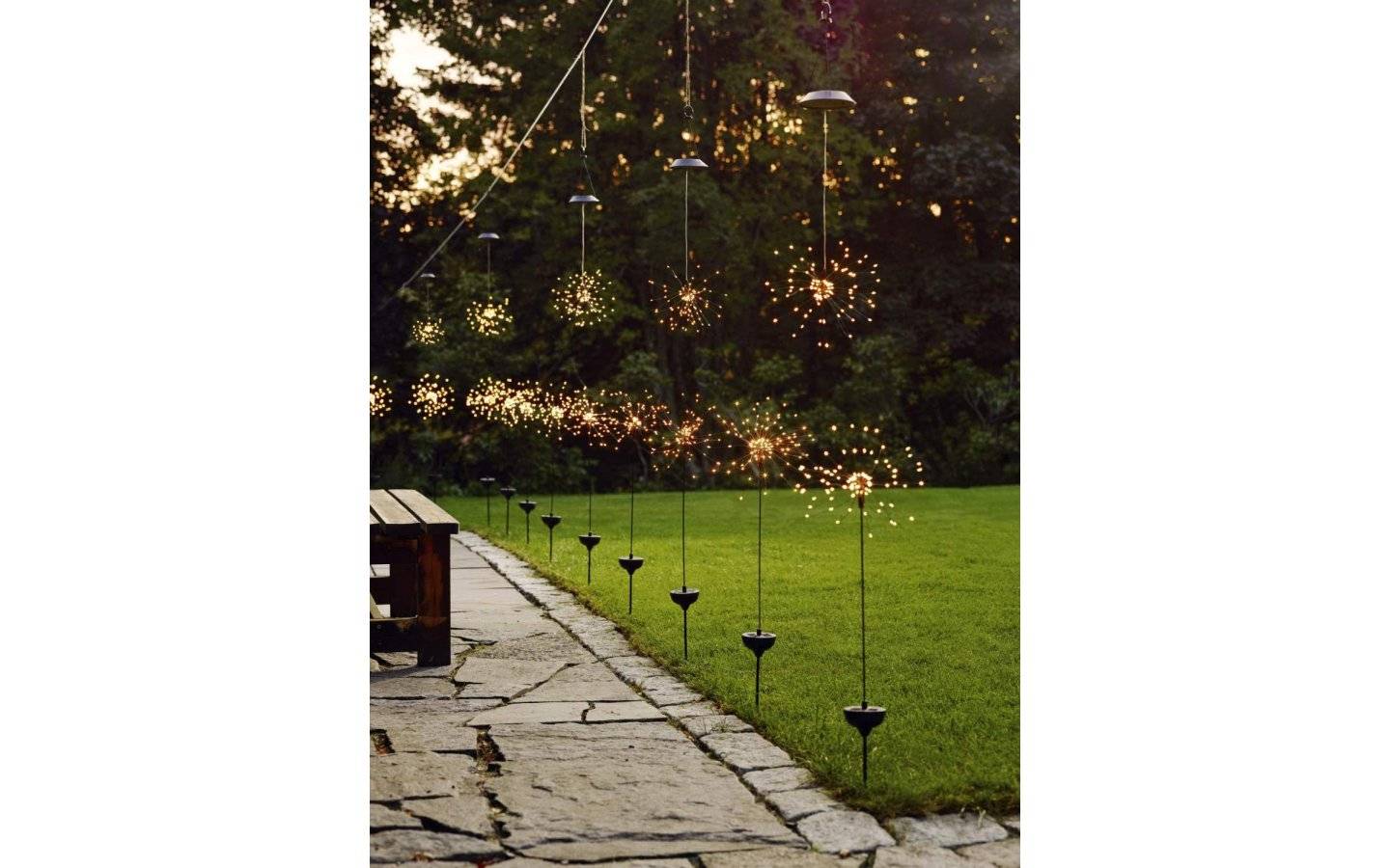 Firework Solcellslampa Hängande, LED