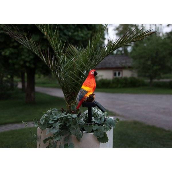 Goja Solcellslampa Papegoja Trädgårdsdekoration, LED