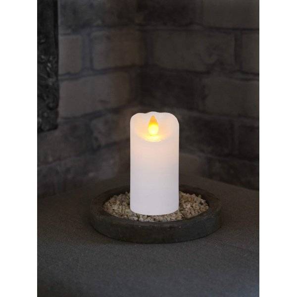 Glow batteridrivet blockljus LED 10cm