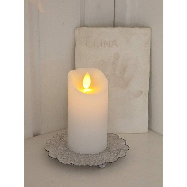 Glow batteridrivet blockljus LED 10cm