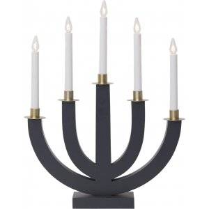 Eli Adventsljusstake Mörkgrå 47cm