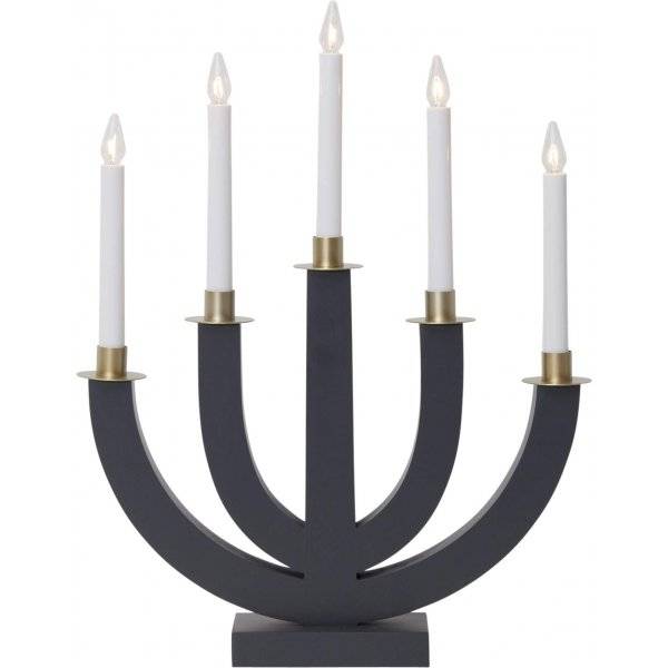 Eli Adventsljusstake Mörkgrå 47cm