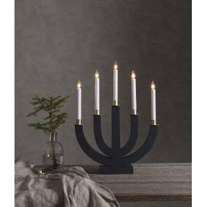 Eli Adventsljusstake Mörkgrå 47cm