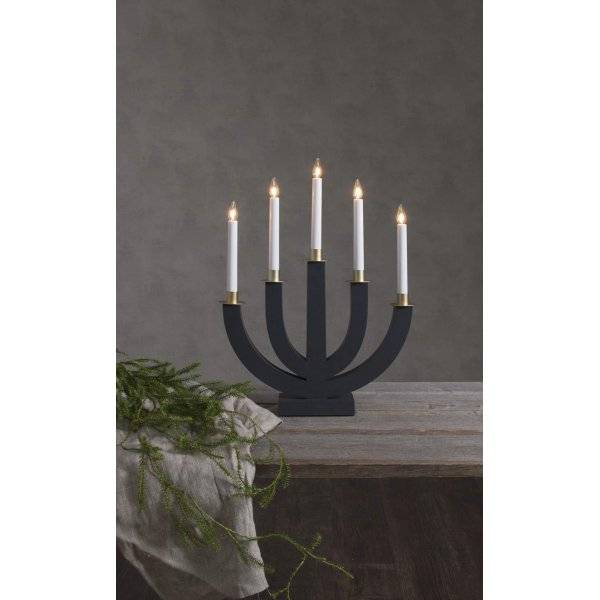 Eli Adventsljusstake Mörkgrå 47cm