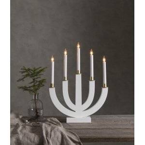 Eli Adventsljusstake Vit 47cm