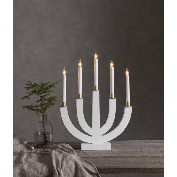 Eli Adventsljusstake Vit 47cm