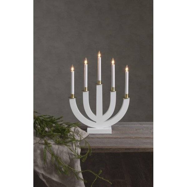 Eli Adventsljusstake Vit 47cm