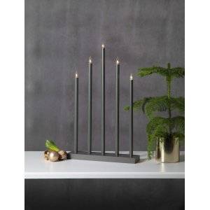 Holy Adventsljustake Grå 64cm