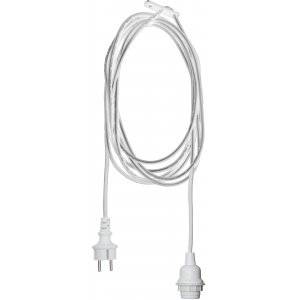 Sladdställ E27 Outdoor 2,5 m Vit IP44