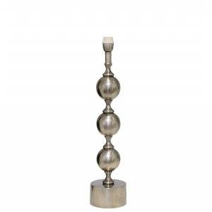 Charlotta Lampfot 60cm Silver