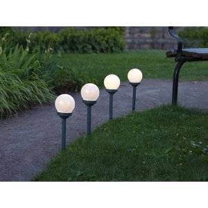 Globus Solcellslampa Miniklot På Pinne 12-pack, 29cm Varmvit