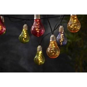 Glow Solcellsdriven Ljusslinga 1,9m Multifärgad