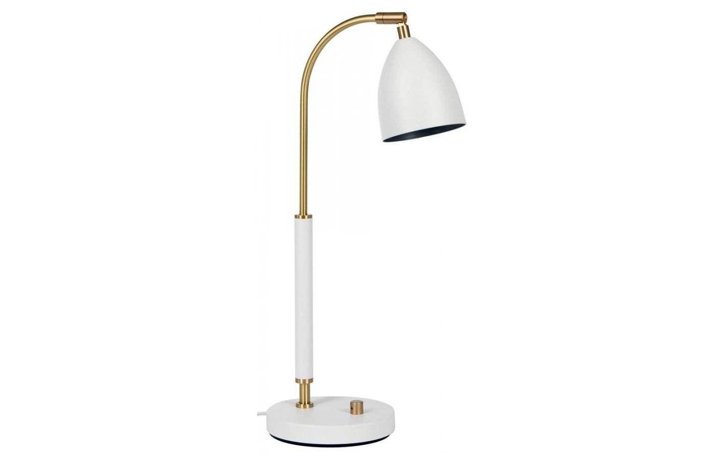 Deluxe Bordslampa Vit/Mässing