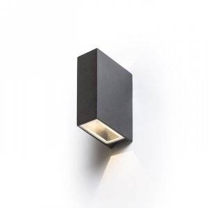 Ukko Vägglampa Svart LED 2x3W IP54 3000K