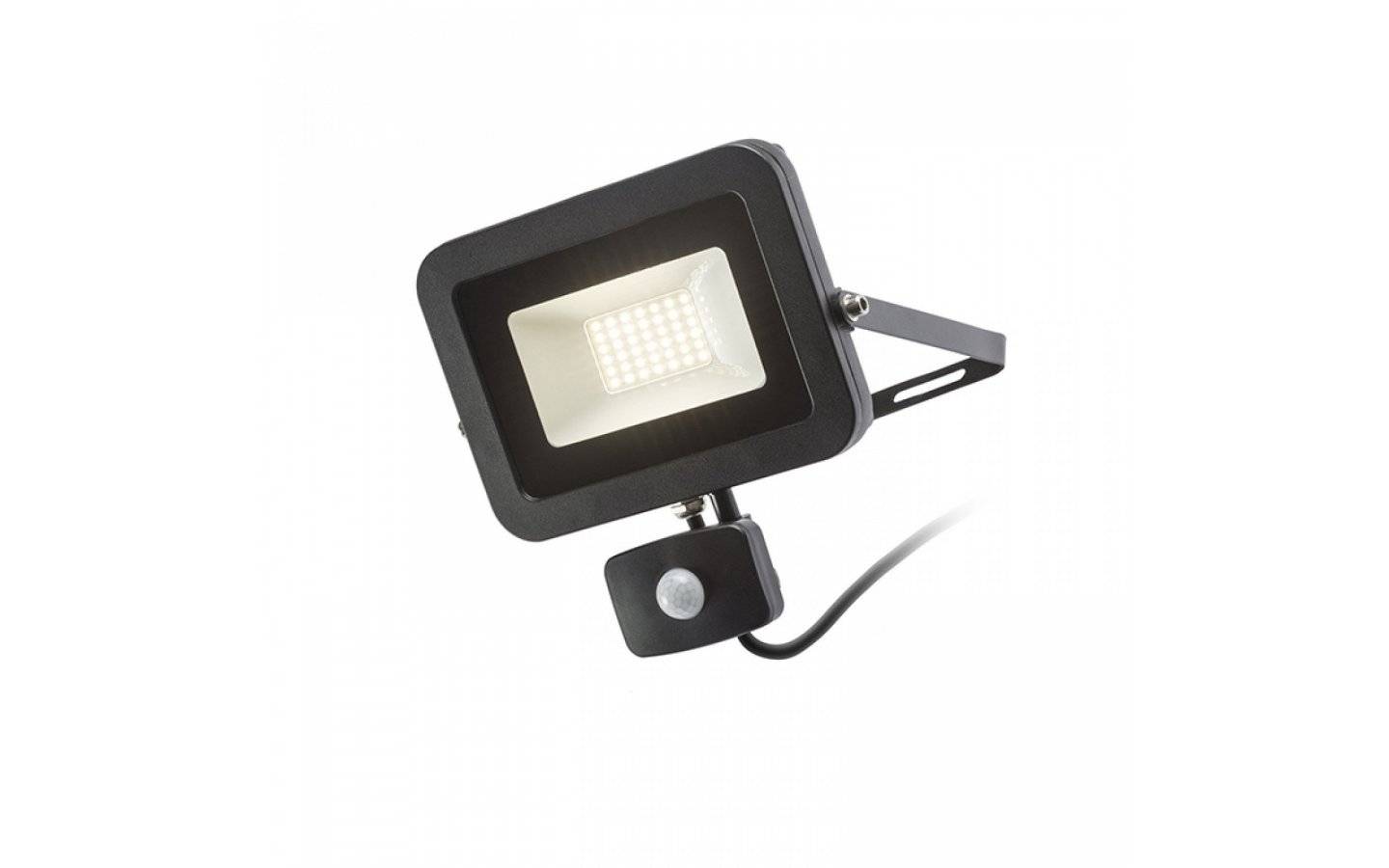 Ponta Strålkastare med sensor Svart LED 30W IP54 3000K