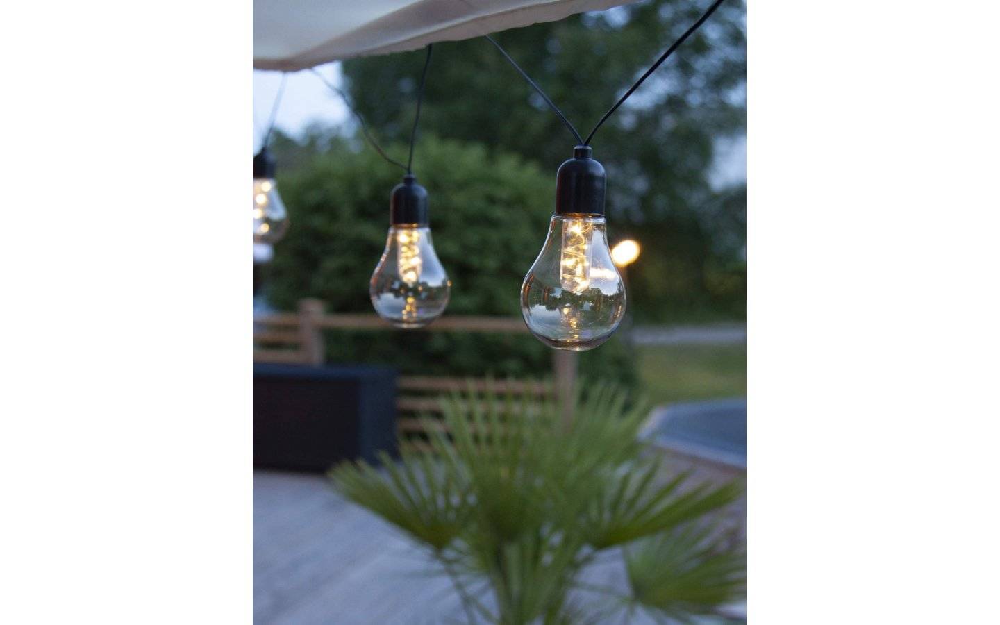 Glow Batteridriven Ljusslinga, Svart, 4m, LED