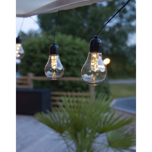 Glow Batteridriven Ljusslinga, Svart, 4m, LED