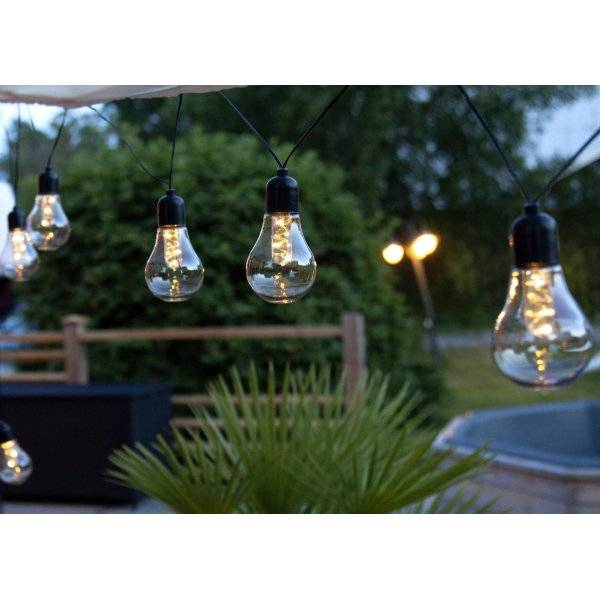 Glow Batteridriven Ljusslinga, Svart, 4m, LED