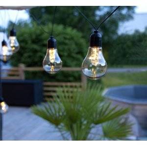 Glow Batteridriven Ljusslinga, Svart, 4m, LED