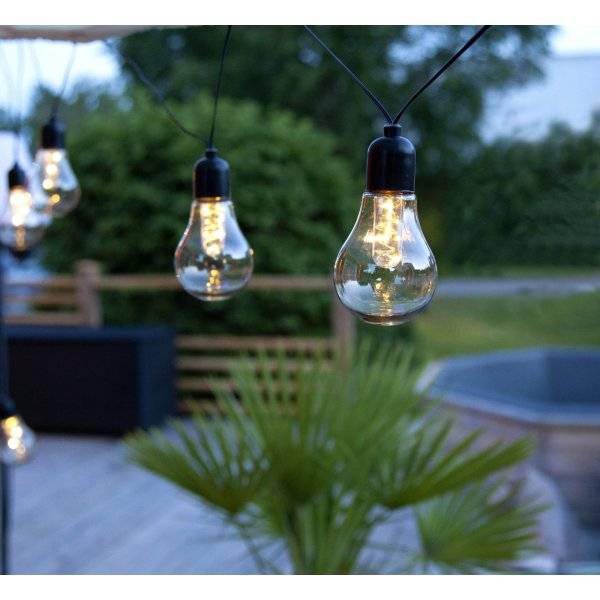 Glow Batteridriven Ljusslinga, Svart, 4m, LED