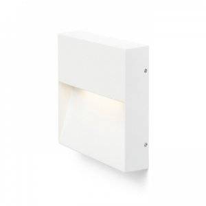 Aqila SQ Vägglampa Vit LED 6W IP54 3000K