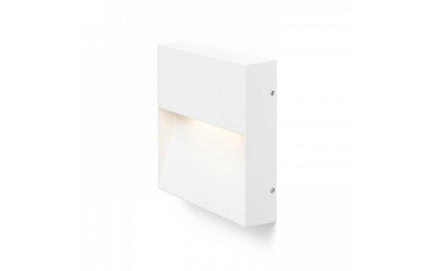 Aqila SQ Vägglampa Vit LED 6W IP54 3000K