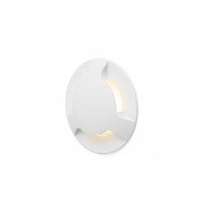 Kick III Infälld Vägglampa Vit 230V LED 1W IP54 3000K