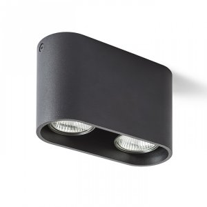 Mantova II Takspotlight Matt svart 2xGU10