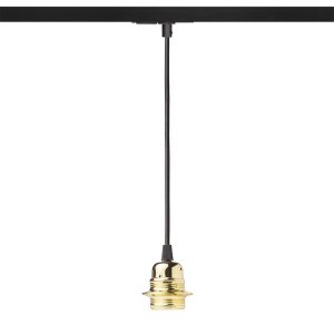 Elisa 1-fas Pendel Svart/ Guld