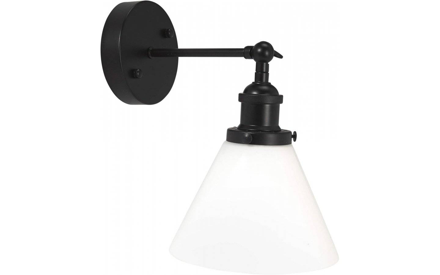 Lambda Vägglampa Svart/Opal