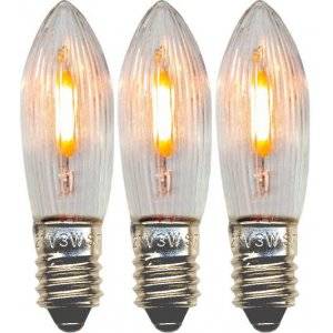 Universal LED Filament E10 14-55V 3lm 2100K 3-Pack