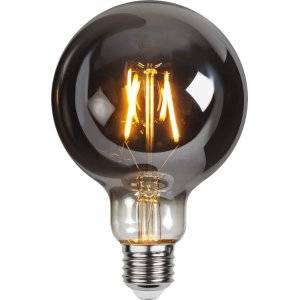 LED-Lampa Glob 95mm, Plain Smoke E27 2100K 80lm 1,8W(8W)