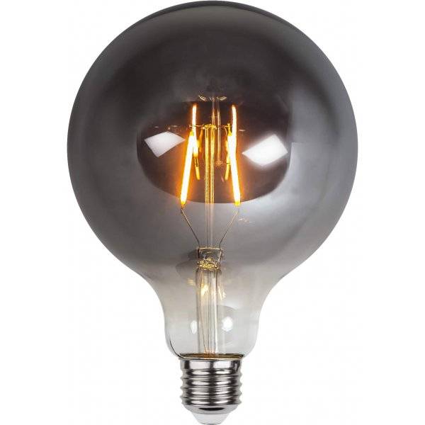 LED-Lampa Glob 125mm, Plain Smoke E27 2100K 80lm 1,8W(8W)