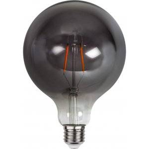 LED-Lampa Glob 125mm, Plain Smoke E27 2100K 80lm 1,8W(8W)