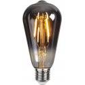 LED-Lampa Lyktlampa, Plain Smoke, E27 2100K 80lm 1,8W(8W)