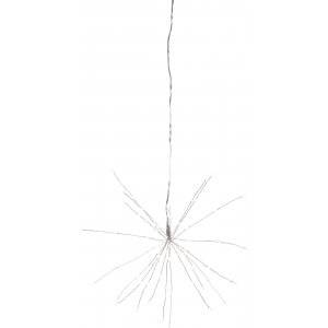Firework Hängande dekoration, Batteridriven 26cm Silver